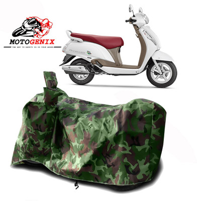 MOTOGENIX Two Wheeler Cover for Suzuki(Access SE, Green)