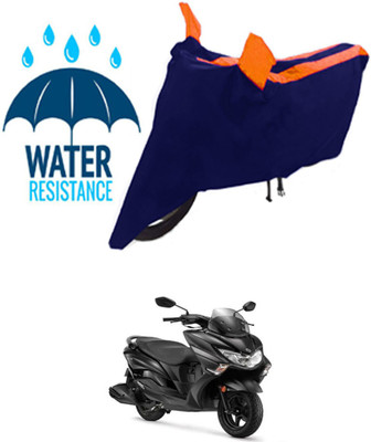 RONISH Waterproof Two Wheeler Cover for Suzuki(Burgman Street 125, Black, Orange)