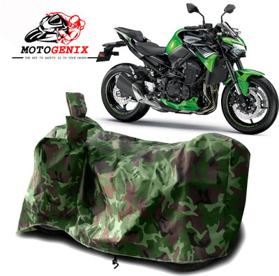 MOTOGENIX Two Wheeler Cover for Kawasaki(Z900, Green)