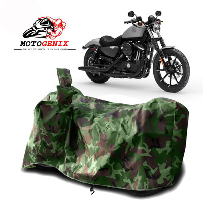 MOTOGENIX Two Wheeler Cover for Harley Davidson(Iron 883, Green)