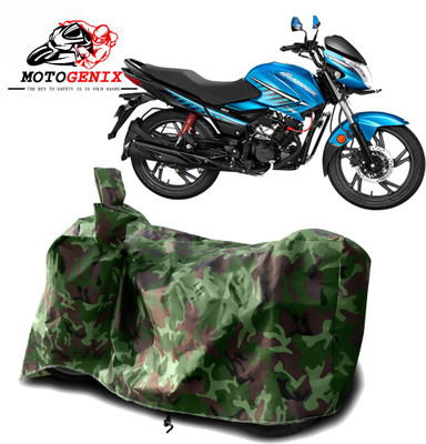 MOTOGENIX Two Wheeler Cover for Hero(Glamour Programmed FI, Green)