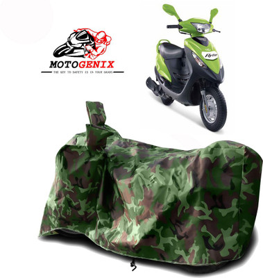 MOTOGENIX Two Wheeler Cover for Mahindra(Flyte, Green)