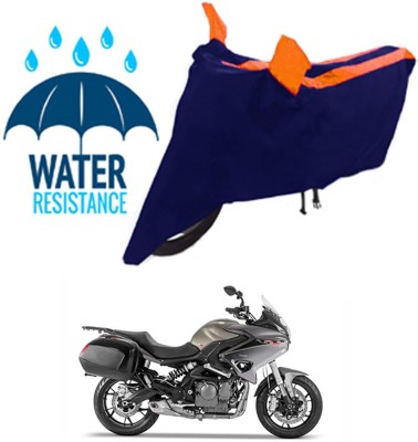 RONISH Waterproof Two Wheeler Cover for Benelli(TNT 600 GT, Black, Orange)