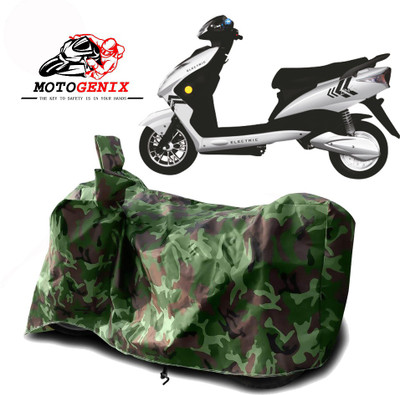 MOTOGENIX Two Wheeler Cover for Kinetic(Zing, Green)