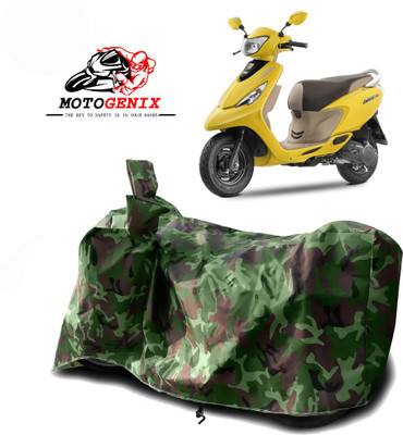 MOTOGENIX Two Wheeler Cover for TVS(Scooty Zest 110, Green)