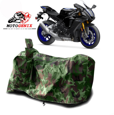 MOTOGENIX Two Wheeler Cover for Yamaha(YZF R1M, Green)