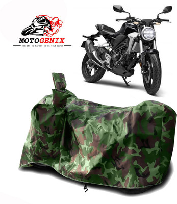 MOTOGENIX Two Wheeler Cover for Honda(CB300R, Green)