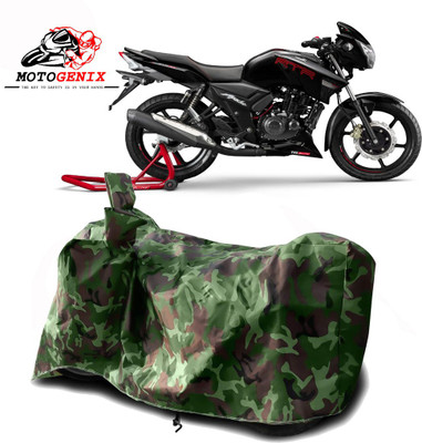 MOTOGENIX Two Wheeler Cover for TVS(Apache RTR 180, Green)