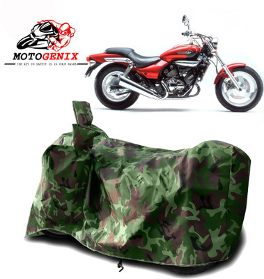 MOTOGENIX Two Wheeler Cover for Kawasaki(Eliminator, Green)