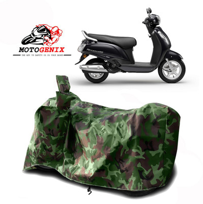 MOTOGENIX Two Wheeler Cover for Suzuki(Access 125, Green)