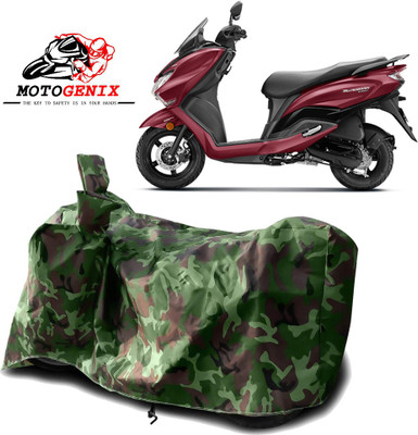 MOTOGENIX Two Wheeler Cover for Suzuki(Burgman Street, Green)
