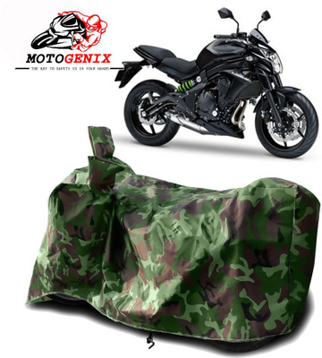 MOTOGENIX Two Wheeler Cover for Kawasaki(ER 6N, Green)