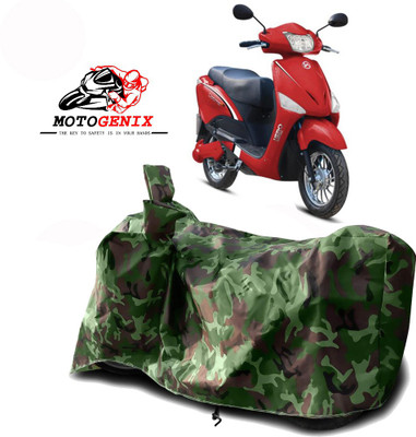 MOTOGENIX Two Wheeler Cover for Hero Electric(Electric Optima, Green)