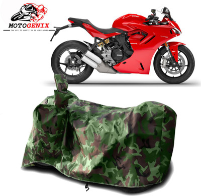 MOTOGENIX Two Wheeler Cover for Ducati(SuperSport, Green)