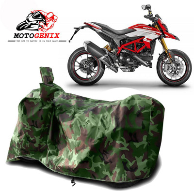 MOTOGENIX Two Wheeler Cover for Ducati(Hypermotard, Green)