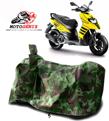MOTOGENIX Two Wheeler Cover for Aprilia(Storm 125, Green)
