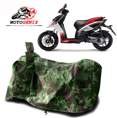 MOTOGENIX Two Wheeler Cover for Aprilia(SR 150, Green)