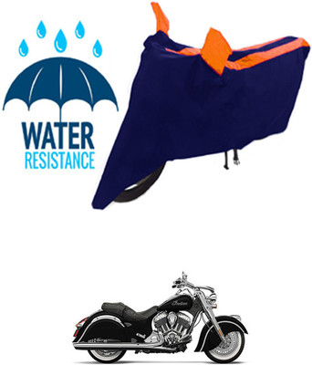MMSSTAR Waterproof Two Wheeler Cover for Indian(Chief, Black, Orange)