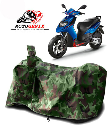 MOTOGENIX Two Wheeler Cover for Aprilia(SR 125, Green)