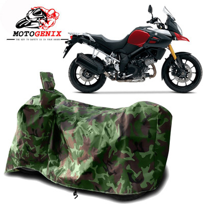 MOTOGENIX Two Wheeler Cover for Suzuki(V Strom 1000, Green)