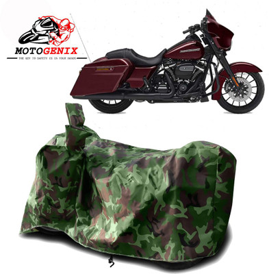 MOTOGENIX Two Wheeler Cover for Harley Davidson(Street Glide Special, Green)