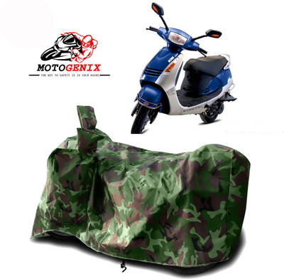 MOTOGENIX Two Wheeler Cover for Kinetic(Nova, Green)