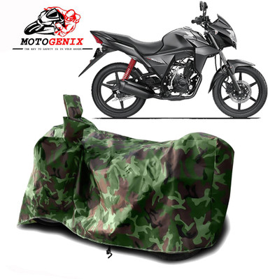 MOTOGENIX Two Wheeler Cover for Honda(CB Twister, Green)