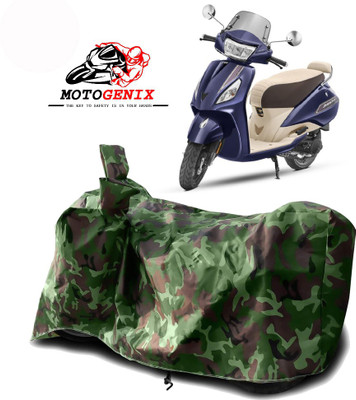 MOTOGENIX Two Wheeler Cover for TVS(Jupiter classic, Green)