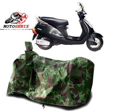 MOTOGENIX Two Wheeler Cover for Kinetic(Nova EX, Green)