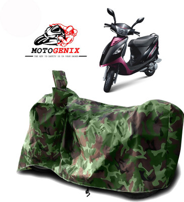 MOTOGENIX Two Wheeler Cover for TVS(Scooty Streak, Green)