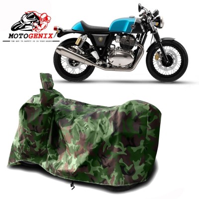 MOTOGENIX Two Wheeler Cover for Royal Enfield(Continental GT 650, Green)