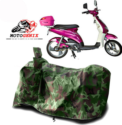 MOTOGENIX Two Wheeler Cover for Avon(E Lite, Green)