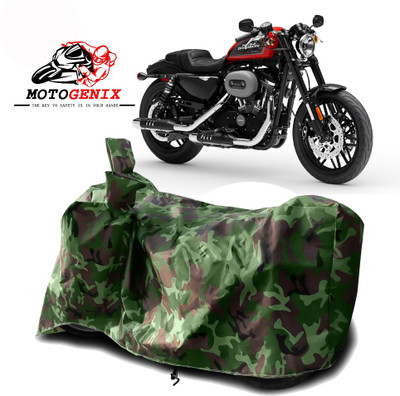 MOTOGENIX Two Wheeler Cover for Harley Davidson(Roadster, Green)