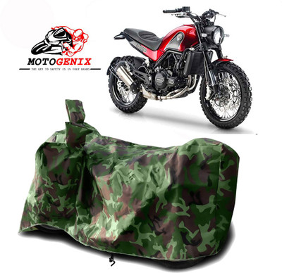MOTOGENIX Two Wheeler Cover for Benelli(Leoncino, Green)