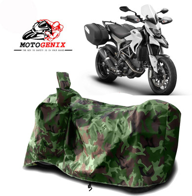 MOTOGENIX Two Wheeler Cover for Ducati(Hyperstrada, Green)