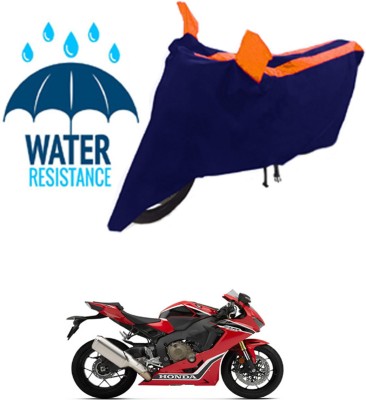 RONISH Waterproof Two Wheeler Cover for Honda(CBR1000RR Fireblade, Black, Orange)