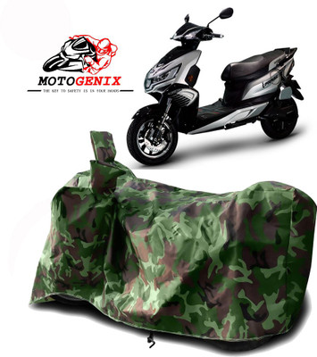 MOTOGENIX Two Wheeler Cover for Okinawa(i-Praise, Green)