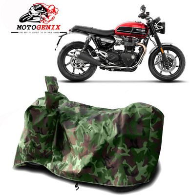 MOTOGENIX Two Wheeler Cover for Triumph(Speed Twin, Green)