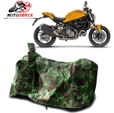 MOTOGENIX Two Wheeler Cover for Ducati(Monster 82, Green)