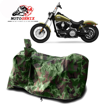 MOTOGENIX Two Wheeler Cover for Harley Davidson(Street Bob, Green)