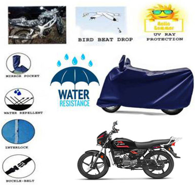MMSSTAR Waterproof Two Wheeler Cover for Hero(Splendor Plus, Blue)