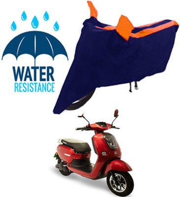RONISH Waterproof Two Wheeler Cover for Okinawa(Lite, Black, Orange)