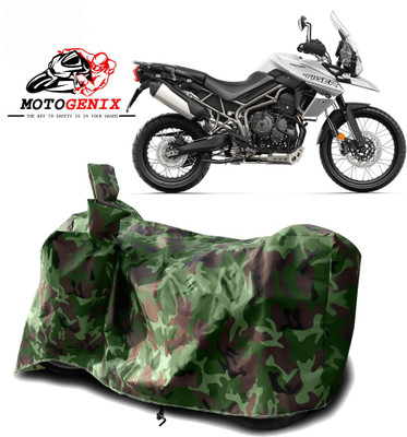 MOTOGENIX Two Wheeler Cover for Triumph(Tiger 800 XCA, Green)