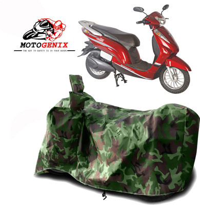 MOTOGENIX Two Wheeler Cover for Avon(E Scoot, Green)