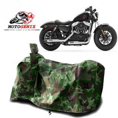 MOTOGENIX Two Wheeler Cover for Harley Davidson(Forty Eight, Green)