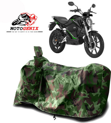 MOTOGENIX Two Wheeler Cover for Revolt(RV 300, Green)
