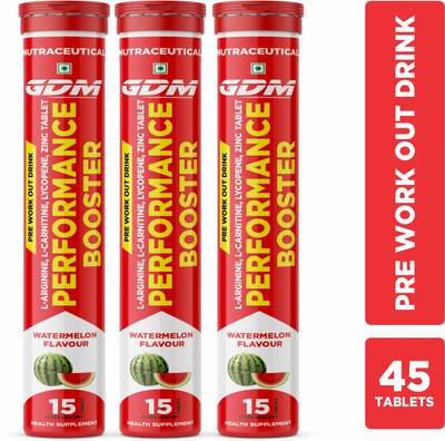 gdm nutraceuticals llp PERFORMACE BOOSTER- L-ARGININE, L-CARNITINE,  LYCOPENE & ZINC  WATERMELON FLAVOUR - Price History