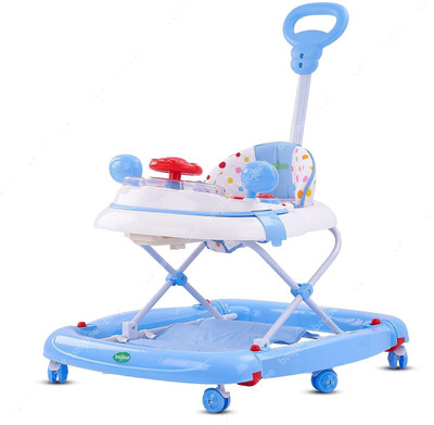 baybee Musical 2-in-1 Walker With Parent Rod(Blue)