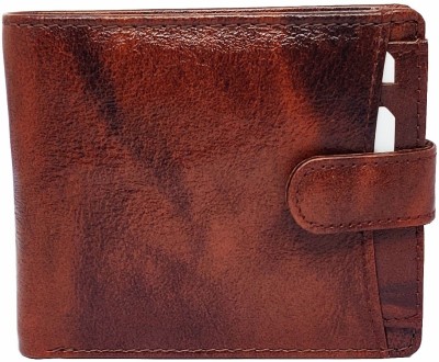 Rozvolt Men Brown Genuine Leather Wallet(6 Card Slots)