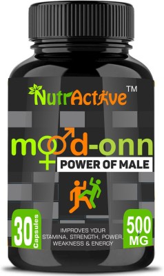 NutrActive Mood Onn|Power of Male |Improves Stamina| Strength|Weakness & Energy(30 Capsules)(30 Capsules)